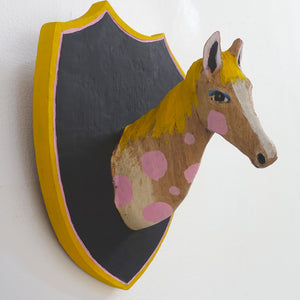 Sally Bourke, Show Pony, 2019, acrylic paint and wood, 25 x 15 x 18 cm