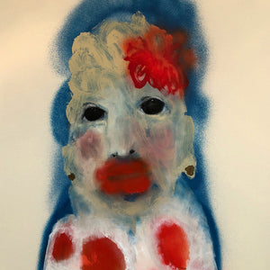 Sally Bourke, Absolution, 2018, oil & acrylic on archival mount board, 104 x 84 cm