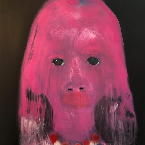 Sally Bourke, Watershed, 2018, oil & acrylic on archival mount board, 104 x 84 cm