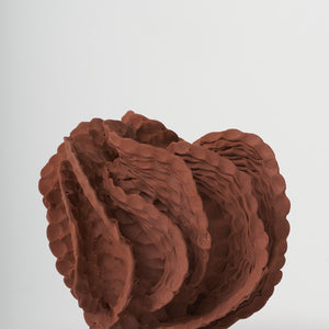 Sam Gold, In seams of ripple, 2021, terracotta, 23 x 22.5 cm irreg.