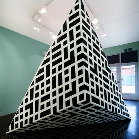 Sam Songailo, Betty (propositional sculpture), 2014, acrylic on board, 347 x 347 x 347 cm irregular