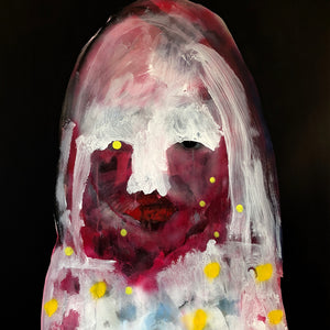 Sally Bourke, Sister Sue, 2018, oil and acrylic on canvas, 105 x 85 cm