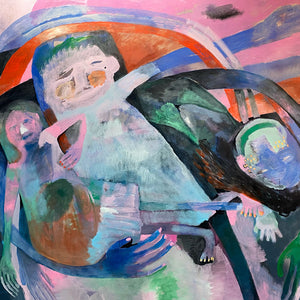 Sally Bourke, Sleep is the new dream, 2022, oil on linen, 132 x 153 cm