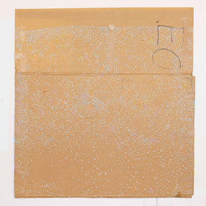Teelah George, Picking rocks, 2014, Blu-tack on found cardboard, 176 x 168 cm