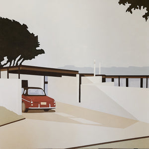 Eliza Gosse, They adored their house on Mugga Way, 2021, oil on canvas, 122 x 152 cm