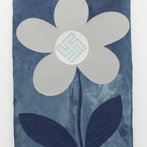 Tony Garifalakis, Swastika Bloom, 2010, from ‘Mutually Assured Destruction’, 2010–13, collage of denim, 100 cm x 170 cm