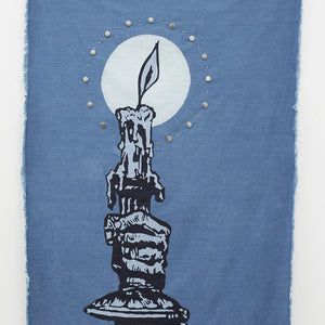 	 Tony Garifalakis, Hand of Glory, 2010, from ‘Mutually Assured Destruction’, 2010–13, collage of denim, 100 cm x 150 cm