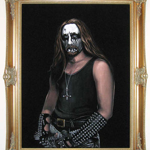 Tony Garifalakis, Untitled portrait, 2001, acrylic on velveteen, 125 x 95 cm