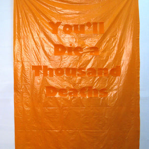 Tony Garifalakis, Veiled Threat #1, 2011, felt & plastic, 180 x 125 cm