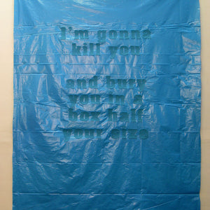 Tony Garifalakis, Veiled Threat #2, 2011, felt & plastic, 180 x 125 cm