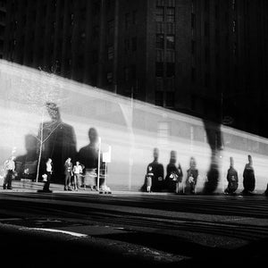 Trent Parke, Moving Bus, Sydney CBD, 2004, from Minutes to Midnight, silver gelatin print, 30 x 45 cm, ed. of 5; pigment print, 98 x 147 cm, ed. of 5