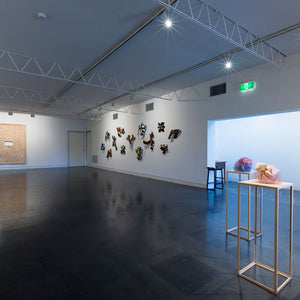 Troy Innocent, Tim Sterling & Amy Joy Watson in ‘The devil is in the detail’ at Hugo Michell Gallery, 2015