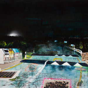 William Mackinnon, Night Thoughts, 2021-22, acrylic, oil and automotive enamel on linen, 160 x 220 cm