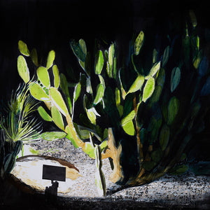 William Mackinnon, Cactus (Ibiza), 2017 acrylic, oil & enamel on linen, 120 x 150 cm