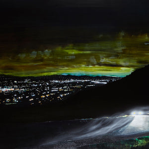 William Mackinnon, Leaving, 2014, acrylic, oil & automotive enamel on synthetic linen, 150 x 200 cm
