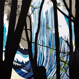 William Mackinnon, The Pines, 2014, oil on linen, 197 x 137 cm