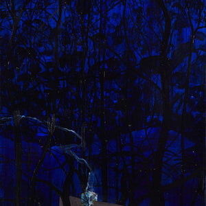 William Mackinnon, Yulong, 2014-16, oil and automotive enamel on synthetic linen, 200 x 100 cm