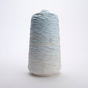 Ellis Moseley, David Chalmers, 2023, mid-fire quartz with underglaze, 41 x 22 x 22 cm