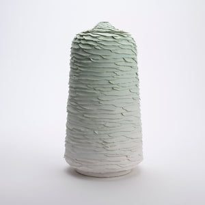 Ellis Moseley, Jakob Hohwy, 2023, mid-fire quartz with underglaze, 41 x 22 x 22 cm