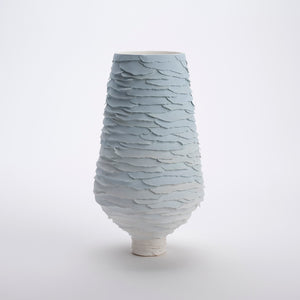 Clara Adolphs, Peter Walker, 2023, mid-fire quartz with underglaze, 29 x 17 x 17 cm