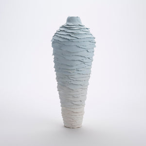 Ellis Moseley, Hugo Michell, 2023, mid-fire quartz with underglaze, 41 x 17 x 17 cm