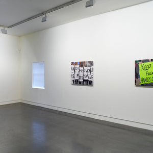 Kate Just’s ‘PROTEST SIGNS’ at Hugo Michell Gallery, 2022