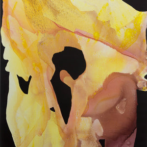 Lara Merrett, Smell the rain, 2021, acrylic and ink on linen, 150 x 120 cm